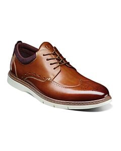 Stacy Adams Synergy 25418  Wingtip Oxford Men's Dress Shoe  Cognac