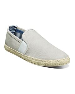 Stacy Adams Nino 25454 Plain Toe Slip On Espadrille Men's Casual Shoe  Chalk