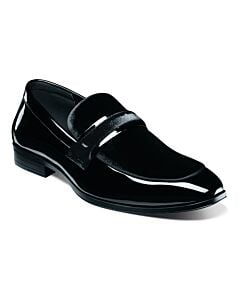 Stacy Adams Spratley 25686 Moc Toe Slip On Men's Dress Shoe  Black