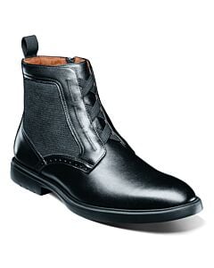 Stacy Adams Thompson 25730 Plain Toe Lace Men's Dress Boot  Black