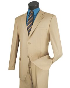 Vinci Executive Light Beige Solid Suit 2C900-2