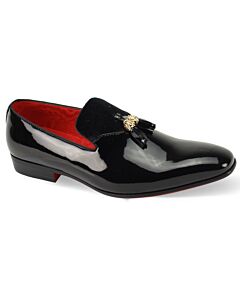 After Midnight Patent Tassel Slip-On Dress Shoe 6934 Black Patent
