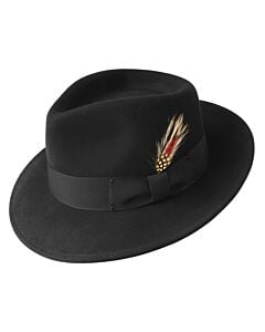 Bailey 1922 Hats 7002 Fedora Wool Fedora Black