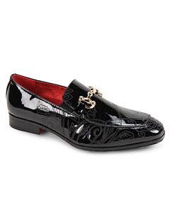 After Midnight Moc Toe Bit Slip-On Dress Shoe 7063 Black
