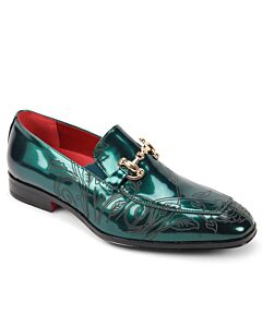 After Midnight Moc Toe Bit Slip-On Dress Shoe 7063 Green