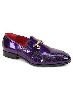 After Midnight Moc Toe Bit Slip-On Dress Shoe 7063 Purple
