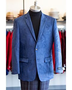 Afazzy Marco Grossi Blue Micro Suede Sport Coat JU 751414