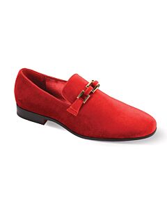 After Midnight Plain Toe Slip-On Smoking Shoe 7047 Fire Red