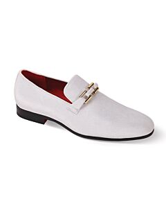 After Midnight Plain Toe Slip-On Smoking Shoe 7047 White