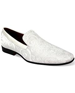 After Midnight Slip-On Smoking Shoe AM Smoker 6910 White