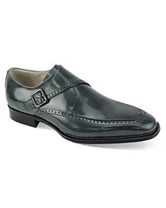 Giovanni Amato Moc Toe Monk Strap Men's Dress Shoe  Grey