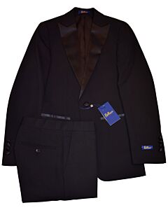 Bellucci Trends Black Slim Fit Fashion Tuxedo Suit Scotti Tux B301