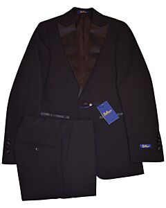 Bellucci Trends Black Ultra Slim Fit Fashion Tuxedo Suit Dante Tux B55-001