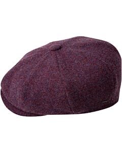 Bailey 1922 Hats 25618 Ciro Wool Newsboy Cap Dark Berry