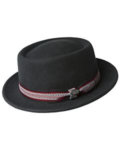 Bailey 1922 Hats 338349BH Klaxon Wool Fedora Black