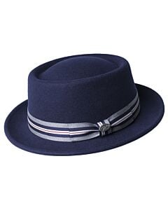 Bailey 1922 Hats 338349BH Klaxon Wool Fedora Navy