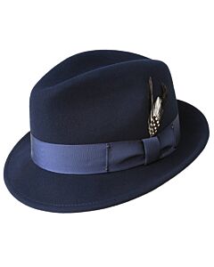 Bailey 1922 Hats 7001 Tino Wool Fedora Navy