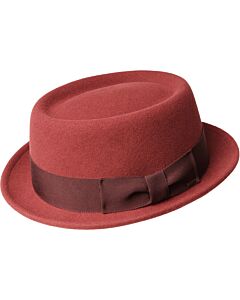 Bailey 1922 Hats 7021 Darron Wool Pork Pie Fedora Rosewood