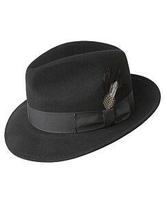 Bailey 1922 Hats 7034 Blixen Wool Fedora Black