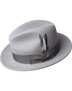 Bailey 1922 Hats 7034 Blixen Wool Fedora Flint Gray