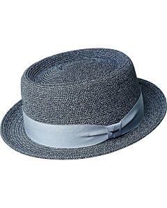 Bailey 1922 Hats 81810 Waits Braid Pork Pie Fedora Blue