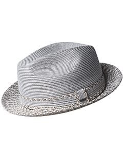 Bailey 1922 Hats 81695 Mannesroe Braid Fedora Overcast