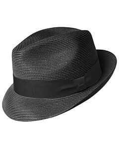 Bailey 1922 Hats 81717BH Craig Straw Fedora Black