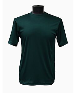 Bassiri Log-In Uomo Men's Short Sleeve Ribbed Knit Mock Neck Tee Shirt 218 Emerald