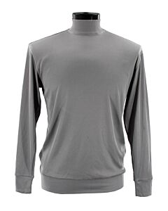 Bassiri Log-In Uomo Men's Long Sleeve Knit Mock Turtle Neck Tee Shirt 632 Grey