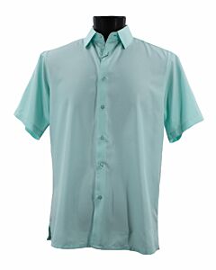 Bassiri Uomo Men's Fashion Short Sleeve Sport Shirt B206 Sea Green