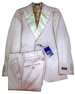 Bellucci Trends Silver Slim Fit Fashion Tuxedo Suit Scotti Tux B302