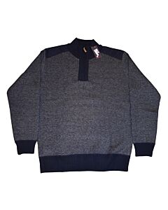 Billy London 1/4  Zip Mock Neck Men's Sweater BL1830 Navy