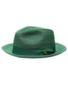 Bruno Capelo Hats FN Francesco Natural Braid Fedora Emerald