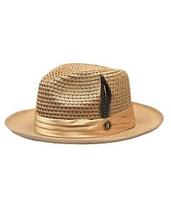 Bruno Capelo Hats JU Julian Natural Braid Fedora Camel