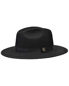 Bruno Capelo Hats MO Monarch Two Tone Australian Wool Fedora Black/Pink