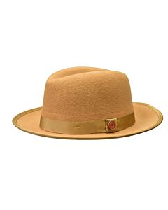 Bruno Capelo Hats PR Princeton Australian Wool Fedora Acorn/Red