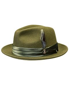Bruno Capelo Hats UN Giovani Australian Wool Fedora Olive