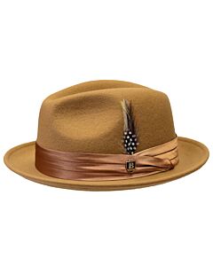 Bruno Capelo Hats UN Giovani Australian Wool Fedora Walnut