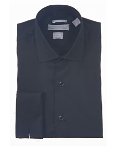 Christopher Lena Black Contemporary Fit Wrinkle Free Men's Dress Shirt C541WS0F