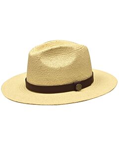 Bruno Capelo Hats CA Cali Natural Straw Fedora Natural/Brown