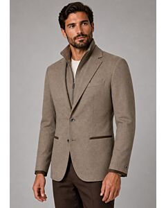 Canuti Luxury Wool Modern Fit Convertible Coat CL-250 Calvin Taupe