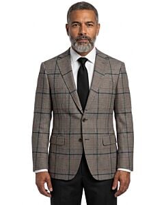 Caravelli Grey Plaid Modern Fit Sport Coat J61682O06