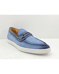 Carrucci Men's Dress Shoe Slip-On Penny Loafer KS529-07 Sky