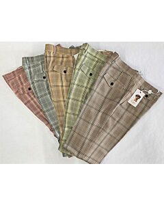 Cigar Couture Men's Plaid Pants SL-658 Yellow