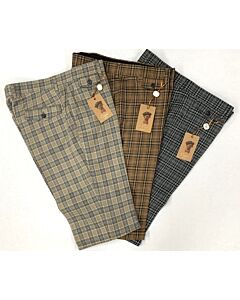 Cigar Couture Men's Plaid Pants SL-725 Gray