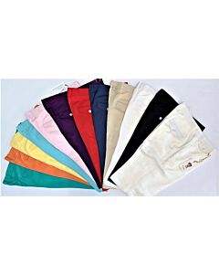  Cigar Couture Men's Solid Color Linen Shorts HR-101 Red