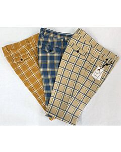 Cigar Couture Signature Men's Plaid Pants SL-754 Blue