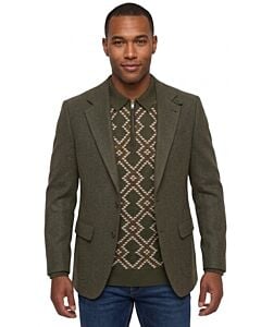 Cigar Couture Signature Men's Flannel Sport Coat J-7107 Olive