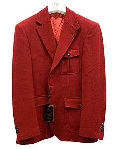 Cigar Couture Signature Men's Wool Sport Coat J-7011 Red