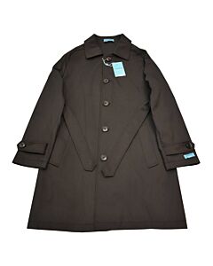 Canuti Luxury Black Rain Coat 3/4 Length Jacket CL-OW471 Liam Black